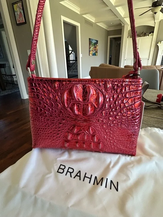Brahmin Lorelei Shoulder Bag Red Dragon Melbourne NWT - Picture 5 of 10